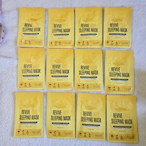 NWT Soo'AE Revive Gold Sleeping Revitalization Nourishing Facial Mask Box of 12